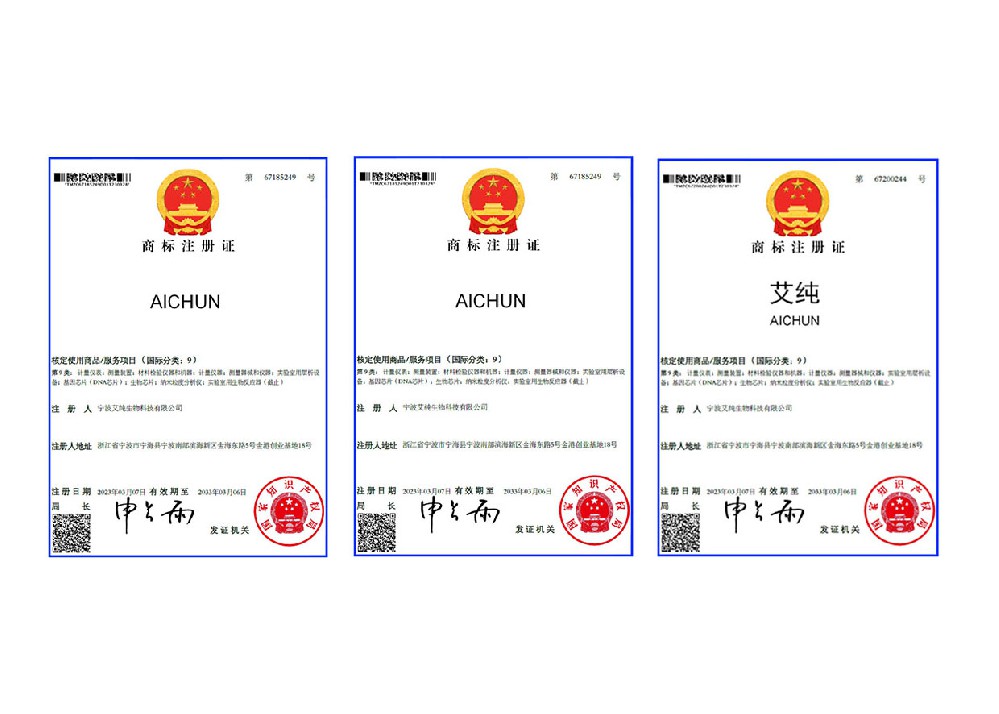 熱烈祝賀艾純生物成功獲得商標(biāo)注冊(cè)證書